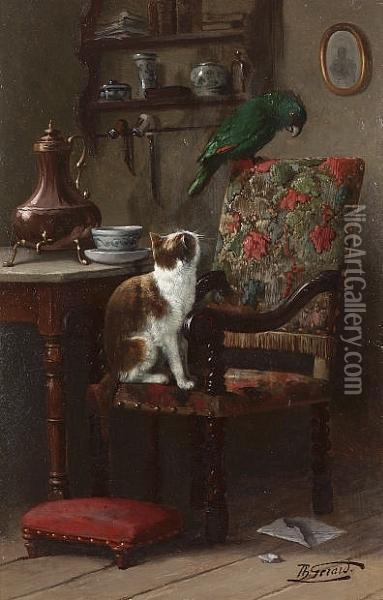 Wary Companions Oil Painting - Theodore Gerard