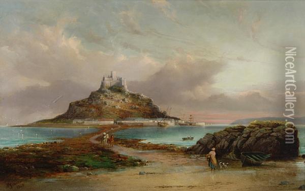 St Michael's Mount Oil Painting - William Gibbons