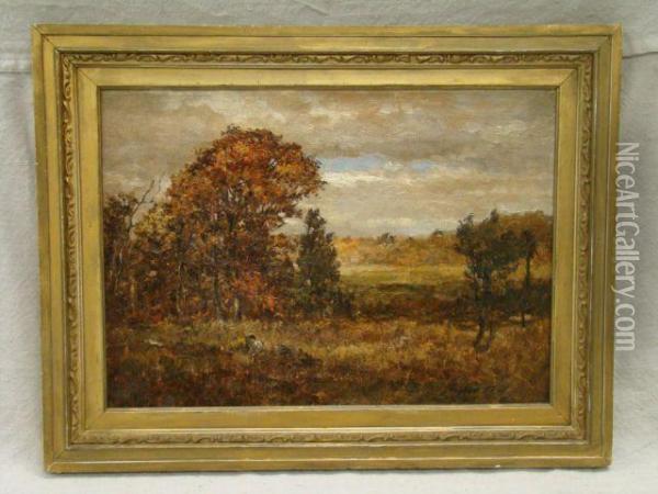 Image Depicts Landscape Of East Hampton, N.y. Oil Painting - Arthur Hill