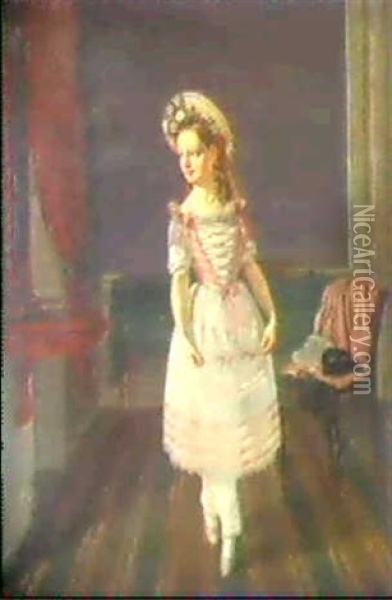 Die Junge Tanzerin Oil Painting - Jacob Heinrich Ehrencron