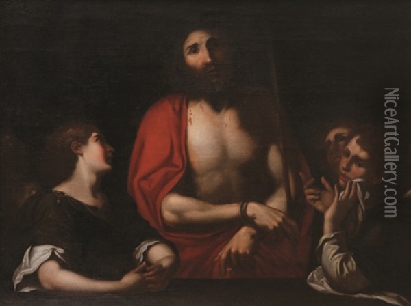 Ecce Homo Oil Painting - Bartolomeo Manfredi
