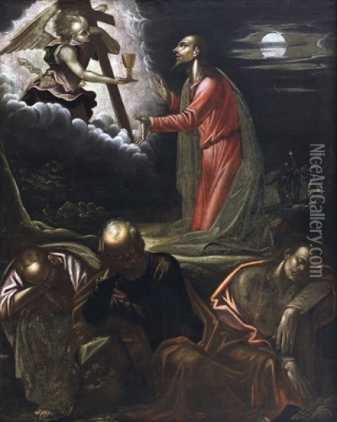 Cristo Nell'orto Oil Painting - Simone Peterzano