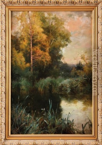 Sous-bois Oil Painting - Alfred Glendening Jr.