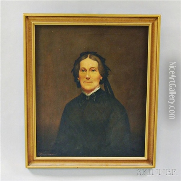 Portrait Of Emily Chellis Oil Painting - Joseph Goodhue Chandler