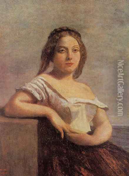 The Fair Maid of Gascony Oil Painting - Jean-Baptiste-Camille Corot