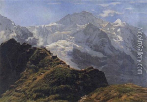 Die Jungfrau Im Sonnenschein Oil Painting - Albert Lugardon