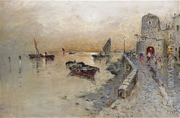 Venezia Oil Painting - Wilhelm von Gegerfelt
