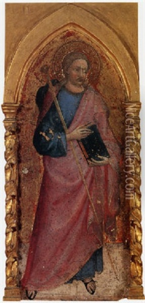 Saint James The Greater Oil Painting -  Alvaro di Piero (Pedro)