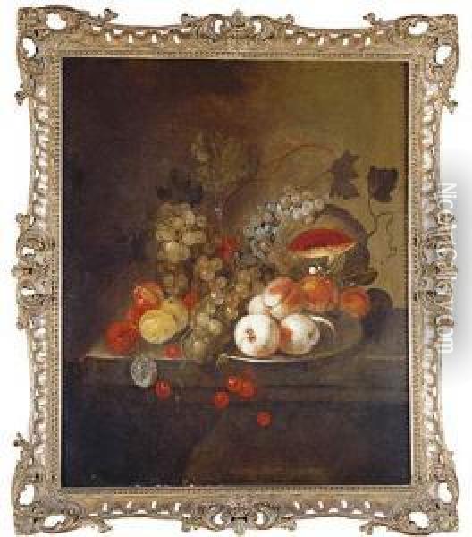 Bodegon De Frutas Oil Painting - Cornelis De Heem