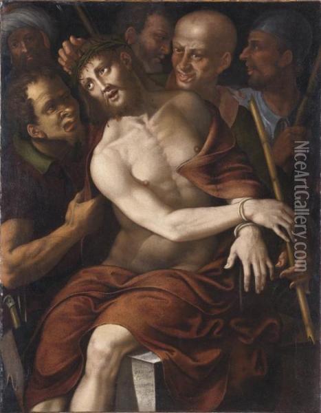 Cristo Deriso Oil Painting - Carlo Urbino