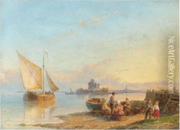 Holland Oil Painting - Pieter Christiaan Cornelis Dommersen