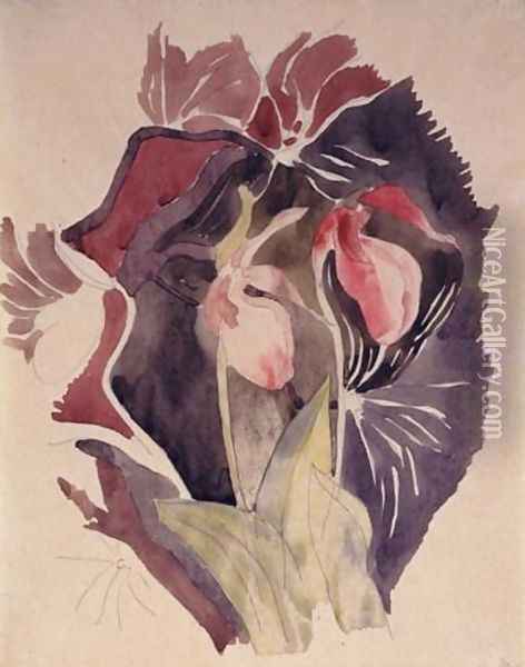 Wild Orchids Oil Painting - Charles Demuth