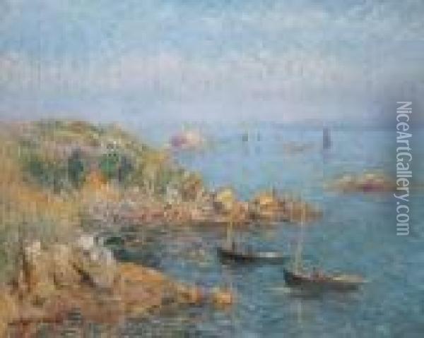Marine, Baie De Douarnenez Oil Painting - Gustave Loiseau