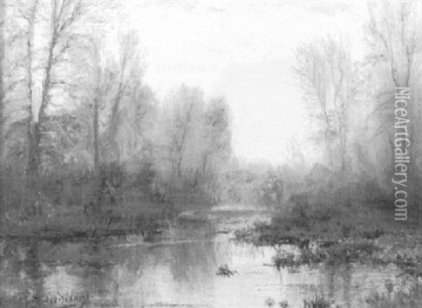 Autumn Swamp Oil Painting - Charles Partridge Adams