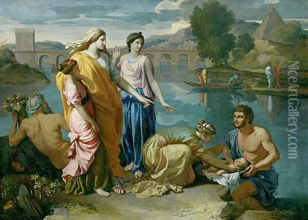 The Finding of Moses, 1638 Oil Painting - Nicolas Poussin