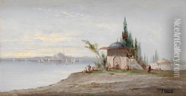 Blick Auf Istanbul Oil Painting - Eugene Galien-Laloue