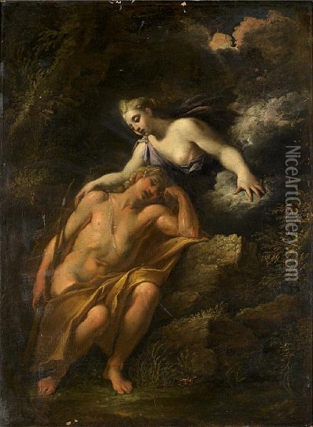 Diana And Endymion Oil Painting - Corrado Giaquinto