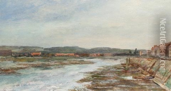 A Harbor Scene Oil Painting - Pierre Jacques Pelletier