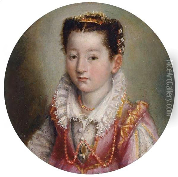 Portrait of a Girl 1580-83 Oil Painting - Lavinia Fontana