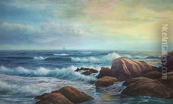 Evening on the Coast Oil Painting - George Howell Gay