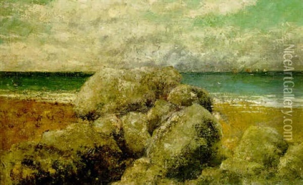 La Cote Du Mer Oil Painting - Gustave Courbet