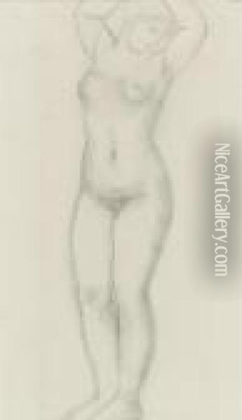 Nu Debout Oil Painting - Aristide Maillol