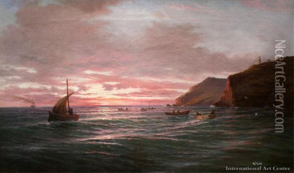Morning, Otago Heads Oil Painting - John Gibb