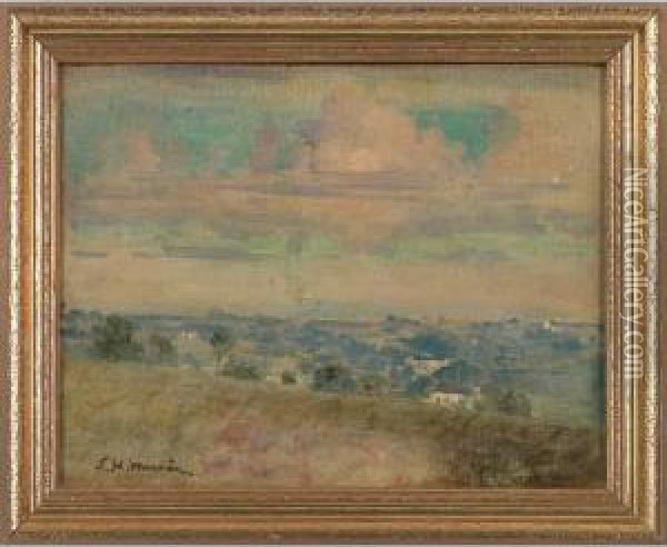 Impressionistic Landscape Oil Painting - Lewis Henry Meakin