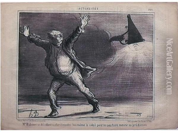 Serie Actualites Oil Painting - Honore Daumier
