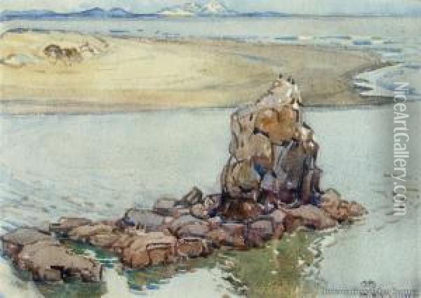 Shag Rock, Sumner Oil Painting - Margaret Olrog Stoddart