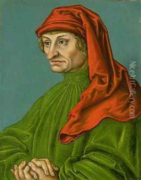 Portrait of a Man Oil Painting - Lucas The Elder Cranach