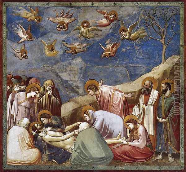 No. 36 Scenes from the Life of Christ- 20. Lamentation (The Mourning of Christ) 1304-06 Oil Painting - Giotto Di Bondone