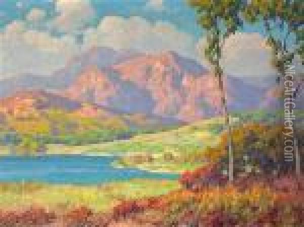 Lake Hodges, San Diego Oil Painting - Maurice Braun