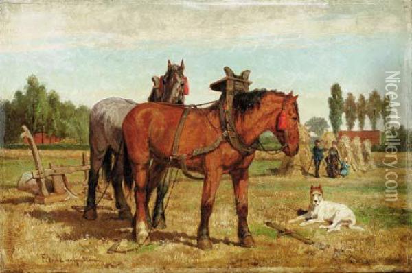 Leemputten, F. Van Oil Painting - Frans Van Leemputten