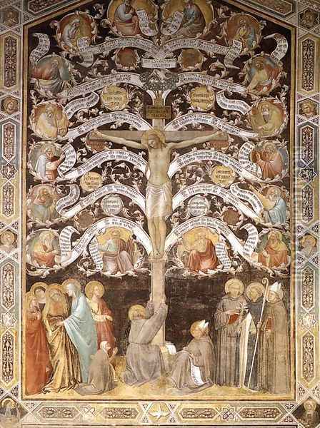 Allegory of the Cross Oil Painting - Taddeo Gaddi