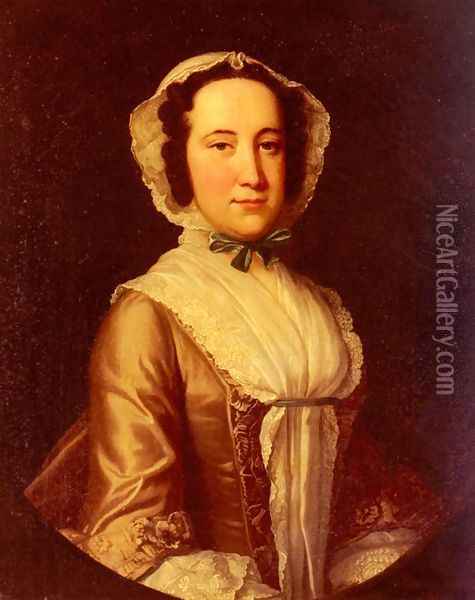 Portrait Of A Lady I Oil Painting - Thomas Hudson