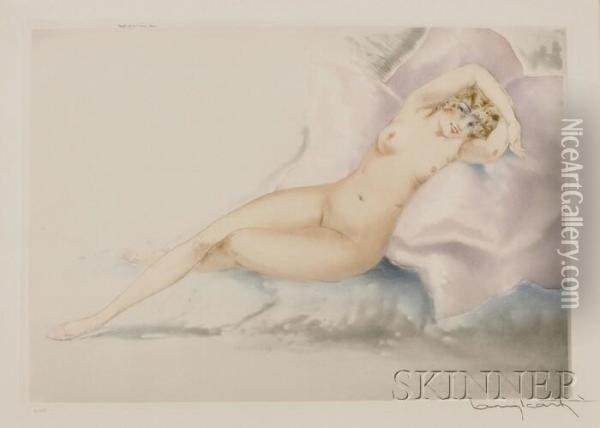 Rieuse Oil Painting - Louis Icart