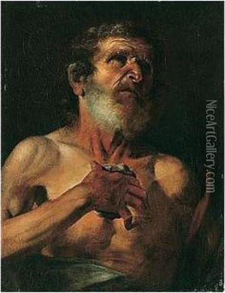 Saint Jerome Oil Painting - Gaspare Traversi