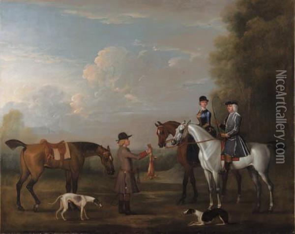 A Coursing Scene Oil Painting - James Seymour