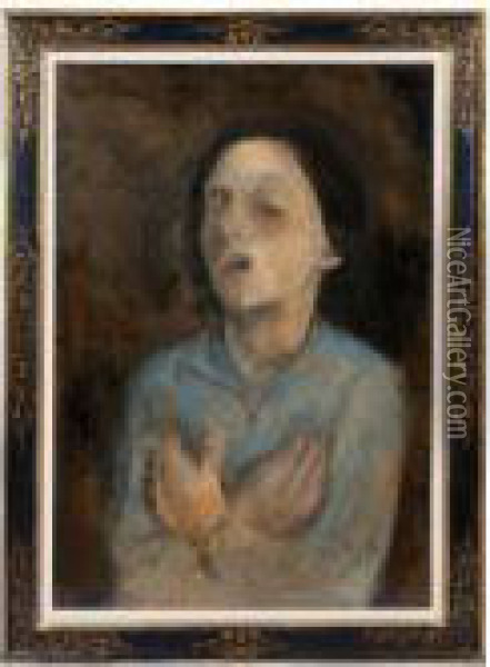 Sainte Therese Ou Chagrin Oil Painting - Christian Berard
