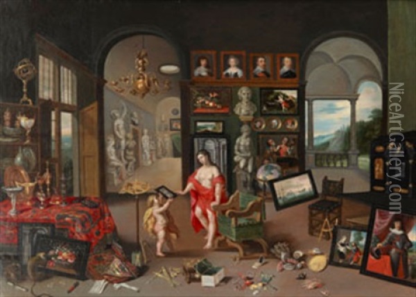 Allegori Over Synen Oil Painting - Hendrik van Balen the Elder
