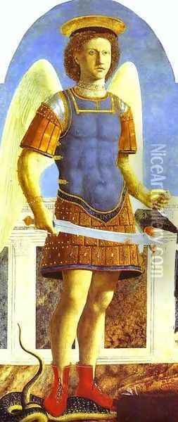 Archangel Michael Oil Painting - Piero della Francesca
