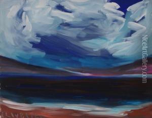 Dark Sea #133 Oil Painting - Merton Clivette