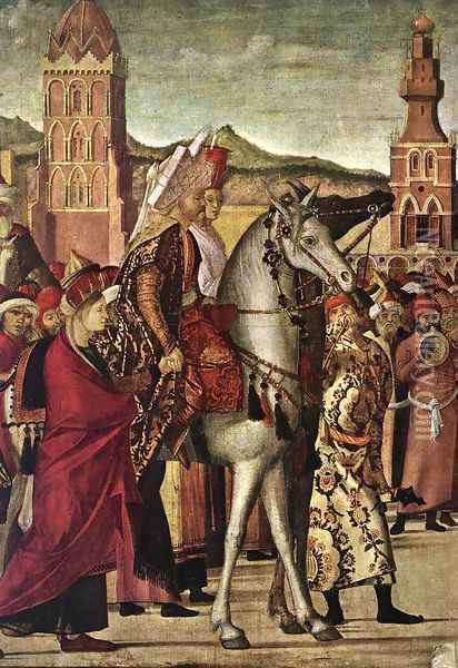 The Triumph of St George [detail: 2] Oil Painting - Vittore Carpaccio