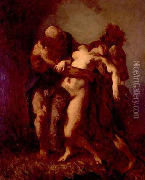 Susanna and the Elders, c.1846-49 Oil Painting - Jean-Francois Millet