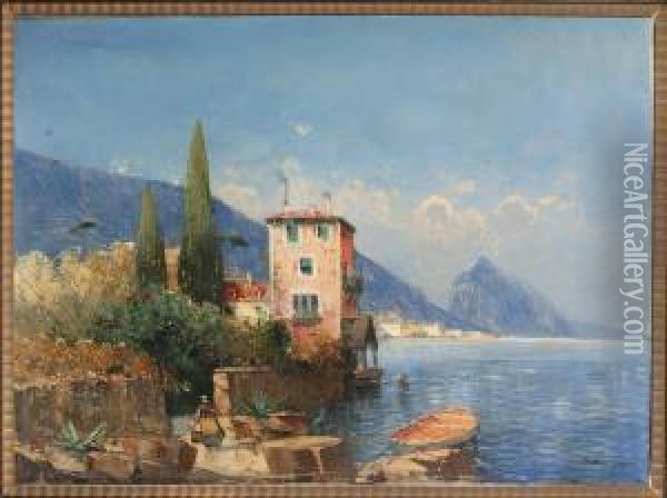 Lago Maggiore Oil Painting - Hans Wagner