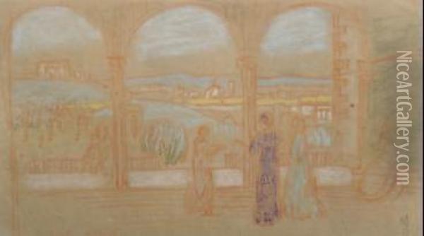 Fiesole Oil Painting - Maurice Denis
