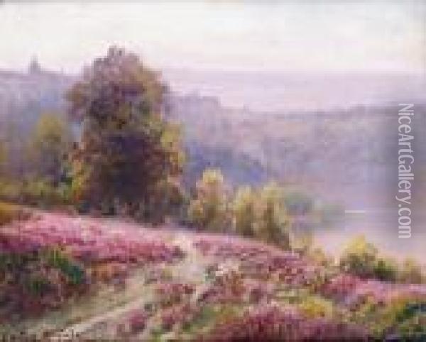 Paysage Aux Bruyeres Oil Painting - Gaston Anglade