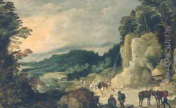 Mountain Landscape Oil Painting - Josse de Momper