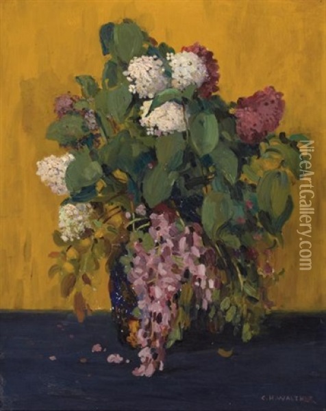 Floral Still Life Oil Painting - Charles H. Walther